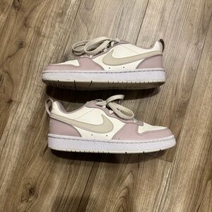 Nike Kids' Sneakers in Cream and Pink